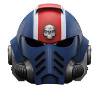 JOYTOY Warhammer 40k 1/1 Action Figure Ultramarines Lieutenant Titus' MKX Helmet Replica (scala 1:1) Casco indossabile MkX 30 cm Regali da collezione, giocattoli per bambini 15+ e adulti pre-ordine