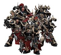 JOYTOY Warhammer 40k 1/18 Action Figure Chaos Space Marines Black Legion Scelto Set di 5 figure da collezione, giocattoli per bambini dai 15 anni in su e adulti 12,6 cm