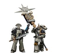 JOYTOY Warhammer 40K 1/18 Action Figure Iron Warriors Command Squad Scelto con Legion Standard MKVI Tactical Sergeant 2PCS Modello da collezione 4.8Inch Importo parziale pre-vendita disponibile