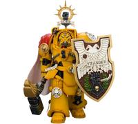 JOYTOY Warhammer 40K 1/18 Action Figure pugni imperiali Darnath Lysander con martello tuono e scudo tempesta 14 cm artefatti espositivi, decorazione da scrivania e regalo