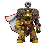 JOYTOY Warhammer 40K 1/18 Action Figure Pugni Imperiali Lord Castellan Evander Garrius, Il Tiranno di Cthonia con il Subjugator e Incineratus