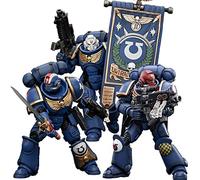 JOYTOY Warhammer 40k 1/18 Action Figure Set: Ultramarines Heroes Castor Erastus Posca, Giocattoli per Bambini dai 15 Anni In Su e Adulti