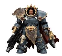 JOYTOY Warhammer 40K 1/18 Action Figure Space Wolves Hvarl Red-Blade 4.9Inch Modello da collezione