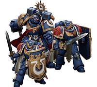 JOYTOY Warhammer 40K 1/18 Action Figure Ultramarines Marneus Calgar Capitolo Master e Ultramarines Doppia Victrix Guardia d'onore Modello da collezione Regali di compleanno Artefatti da collezione
