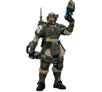 JOYTOY Warhammer 40K Action Figure in scala 1:18 Astra Militarum Kasrkin 1 con spada a catena e pistola al plasma, modello da collezione, 10,5 cm