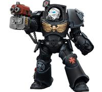 JOYTOY Warhammer 40K Black Templars Terminator 2 con Pugno del Potere e Fucile Tempesta 1/18 Action Figure, Modello da Collezione e Esposizione