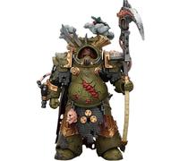 JOYTOY Warhammer 40k Death Guard Deathshroud Terminator 1 con manreaper e peste guanto di sfida 1/18 Action Figure