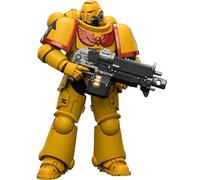 JOYTOY Warhammer 40k Imperial Fists Intercessor con Fucile a Bulloni, Pistola a Bulloni e Spada a Catene 1/18 Figura d'Azione da Collezione e Modello da Esposizione