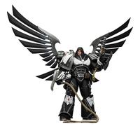 JOYTOY Warhammer 40k Raven Guard Corvus Corax, Primarca della XIX Legione con artigli fulmini realizzati da artisti, pistole archeotech e frusta action figure 1/18