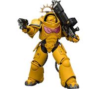 JOYTOY Warhammer 40k Space Marine 2, Game Edition Imperial Fists Heavy Intercessor con fucile a bullone pesante e pistola Bolt 1/18 Action Figure Colleziona ed Esponi Modello