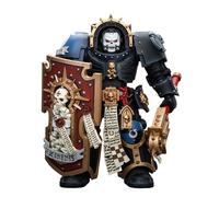 JOYTOY Warhammer 40k Ultramarine Chaplain in Terminator Armour 1/18 Action Figur,Colleziona E Mostra Modello