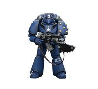 JOYTOY Warhammer 40k: Ultramarines MKVI Tactical Squad Legionary with Chainblade - Action figure in scala 1:18