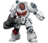 JOYTOY Warhammer 40k White Scars Terminator 3 con Pugno del Potere e Cannone d'Assalto 1/18 Figura d'Azione da Collezione e da Esposizione