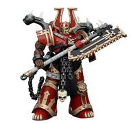 JOYTOY Warhammer 40K World Eaters Khorne Berserker con Eviscerator Chainaxe, figura da collezione 1/18 da 12,7 cm, design squisito, regali per fan e collezionisti