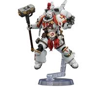 JOYTOY White Scars Warhammer 40K 1/18 Action Figure Game Edition Cicatrici bianche Assalto Intercessore Campione con Thunder Hammer e Bolt Pistola Modello da collezione Warhammer Miniature Regali