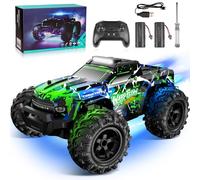 JOYTREKY Macchina Telecomandata - 1:18 Alta velocità LED Light 25KMH Auto RC con Spray 2.4GHz AllTerrain Off-Road Truck Giocattoli 2 Batterie ricaricabili 60 Minuti Giocattolo da Corsa Veloce - Verde