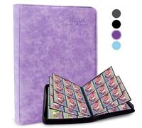 JOYUE Album Carte Raccoglitore Album Collezione Carte, Raccoglitore Carte Grande Album Carte Collezionabili 9 Tasche 30 Pagine Contenere 540 Carte, Album Porta Carte per Regalo Collezionisti (Viola)