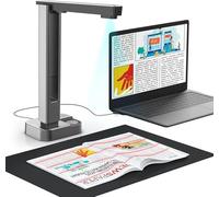 JOYUSING Scanner per libri e documenti da 16 MP, tecnologia Auto-Flatten & Deskew, acquisizione A3, A4, OCR Muil-Languages, conversione in PDF/Word/Txt/Excel su Windows e PDF su sistema Mac