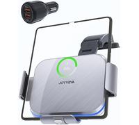 JOYVEVA Caricatore Wireless Auto per Z Fold 4, Car Wireless Charger Compatibile con Samsung Galaxy Z Fold 5 4 3 /S22 Ultra, Supporto Telefono Auto Ventosa/Air Vent per iPhone 14 13 Pro Max Plus