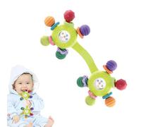 JOYVOVO Giochi Dentizione Neonato, Sonaglio Neonato 0-3 mesi Grado Alimentare, Giochi Sensoriali Senza BPA Giocattoli per Sviluppo Motorio Fine Neonati, Regali per Neonati 0 3 6 9 mesi
