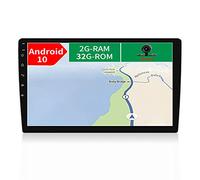 JOYX Android 10 Dual Din Autoradio con GPS Navigatore - 2G/32G - Telecamera posteriore gratuita - Schermo da 9 pollici 2.5D - Supporto DAB+ volante 4G WiFi Bluetooth Mirrorlink Carplay Android Auto