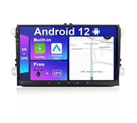 JOYX Android 12 Autoradio Compatibile VW Skoda/POLO/PASSAT/B6/CC/GOLF/Fabia - GRATUITI Telecamera Canbus - [2G+32G] - 9 Pollici 2 Din - Supporto DAB WLAN Bluetooth5.0 Carplay 4G Android Auto Volante
