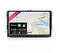 JOYX Android 12 Autoradio Compatibile with VW Golf/Skoda/Seat/Passat/Polo - GPS 2 Din Navigatore - 2G+32G - Gratuita Camera Canbus - Supporto 4G WiFi DAB+ Bluetooth-5.0 Volante Carplay | 9 Pollici