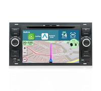 JOYX Android 12 Autoradio Doppio DIN per Ford C-Max/Connect/Fiesta/Focus/Fusion/Galaxy/Kuga S-Max/Transit/Mondeo - 2G/32G - Gratuita Camera Microfono - 7 pollici - 4G WiFi DAB BT5.0 SWC Carplay