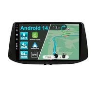 JOYX Android 12 Autoradio per Hyundai i30 (2017-2018) - [4G+64G] - Built-in DSP/Carplay/Android Auto - 2 Din 9 Pollice - Fotocamera LED MIC GRATUITA - Supporto Dab Volante BT5.0 WLAN 4G 360-Camera