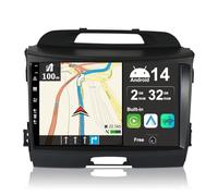 JOYX Android 14 IPS Autoradio Per Kia Sportage (2010-2015) - 2G+32G - Senza fili CarPlay + Android Auto - GRATUITI Telecamera - DAB Volante Fast-Boot DSP Split-Screen 4G WIFI BT5.0-9 Pollici 2 Din