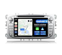 JOYX PX6 Android 10 Autoradio Compatibile con Ford Focus/Mondeo/S-Max/C-Ma/Galaxy 【Incorporato DSP】-【4G/64G】 - Telecamera Canbus Gratuiti - 7 Pollici 2 DIN -HDMI 4K-Video DAB 4G WLAN SWC BT5.0 Carplay