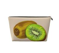 JOYXEONA Kiwi Borsa da toilette da viaggio in pelle stampata borsa cosmetica borsa da viaggio pochette, Oro, Taglia unica