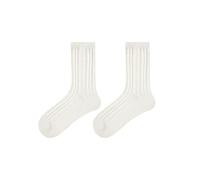 Joyxien 2 paia di calzini caldi da donna simili a visone sono comodi, semplici e squisiti per il tempo libero., R8842 Bianco Orientale, Taglia unica