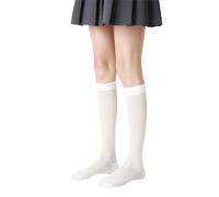 Joyxien 2 paia di calzini da donna in tinta unita Luo Kou in maglia diamantata in tinta unita traspiranti e confortevoli calzini floreali in vitello, Usignolo albero tabacco R8637, Taglia unica