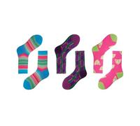 Joyxien 3 paia di calze a righe arcobaleno retrò semplici calzini sportivi per il tempo libero personalità, R8052, ricerca dei sogni, Taglia unica
