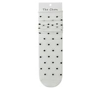 Joyxien 5 paia di calzini da donna primaverili e autunnali con fiocco a pois, Punto Bai Bo, Taglia unica