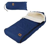 Joyz Copripiedi per Passeggino Poliestere 94 x 48 x 10 cm Blu Universale Resistente alle Intemperie Punti Antiscivolo Coprigambe Invernale per Seggiolino Bimbo Sacco Nanna Neonato Imbottito