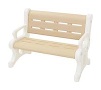 Joyz Panchina per Bambini da Esterno in Plastica 81,5x59,5x48 cm Marrone/Bianco, Panca 2 Posti Resistente alle Intemperie con Braccioli, Sistema a Incastro e Protezione Antiribaltamento, per Giardino
