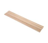 Joyzan 10 Pezzi Fai da Te Bastoncini Artigianali in Legno, Non Finiti Tasselli 30cm Aste Bricolage per Costruzione Alberi Attrezzi Artigianato Asta Tonda Progetti Attività Creative (5MM*30CM)