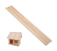 Joyzan 10 Pezzi Fai da Te Bastoncini Artigianali in Legno, Non Finiti Tasselli 30cm Aste Bricolage per Costruzione Alberi Attrezzi Artigianato Asta Tonda Progetti Attività Creative (4MM*30CM)