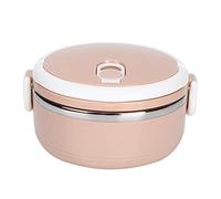 Joyzan Bento Box in Acciaio Inossidabile 304, Scatola da Pranzo Rotonda Portapranzo Portatile Lunch Contenitore Termico Isolamento Interno con Fibbie di Sicurezza per Picnic Campeggio Fitness
