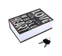 Joyzan Cassaforte Libro, Cassetta Portavalori a Forma di Libri Scatola Nascosta Sicurezza Dizionario Segreto Denaro Contenitori Nascosto Sicuro Scomparto per Conservare Contanti Gioielleria con Chiavi