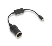 Joyzan Convertitore Accendisigari per Auto, 5V USB C Maschio 12V Presa Femmina Registratore di Guida DVR Dash Camera GPS Porta Cavo da Step Up Adattatore PD Alimentazione Funziona con Caricabatterie