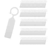 Joyzan Etichette per Piante da Appendere, Marcatori Appendere in Plastica Impermeabili Giardino dei Vivai Marcatore Picchetti Targhette Semi di Giardinaggio Esterna Etichetta Anello(Bianco)