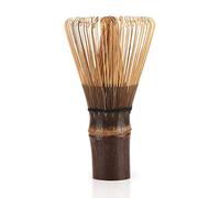 Joyzan Frusta di Bambù, Paletta Per Matcha Tradizionale Arricciato a Mano Il tè Verde Utensile in Bambù Stile Frullino Cucchiaino Bamboo del Portafrusta Spazzola Pennello Accessori Sbattere,80 Rebbi
