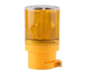 Joyzan Luce di Segnalazione Lampeggiante Professionale, Lampada Impermeabile Luce di Avvertimento a LED Solare Allarme di Sicurezza di Emergenza Strobo Super Luminoso per Il Traffico(Giallo)