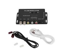 Joyzan Modulatore UHF, Modulatore UHF TV Link Estensore IR Convertitore da AV a RF Display del Canale con Cavo di Ricarica USB Livello di Uscita Audio Video Regolabile per AV Sourse