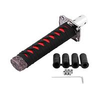 Joyzan Pomello del Cambio, con Spada Pomelli Katana Samurai Giapponese | Testa Cambio della Leva Manopola Manuale, 4 Adattatori leva a Barra, per Auto Manuali la Maggior Parte delle Automatiche