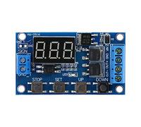 Joyzan Relè Temporizzatore di Ritardo, Ciclo Digitale Multifunzione Timer Modulo Ritardo del Regolabile Display Scheda Temporizzazione DC 5V a 36V Trigger con LED Interruttore da 0,1 Sec a 999 Minuti