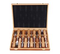 Joyzan Set di Strumenti per Intaglio del Legno, Sgorbie con Manico per la Lavorazione del Legno, Coltello, Kit di Scalpelli con Bordi Smussati, Kit di Impugnature per Lame di